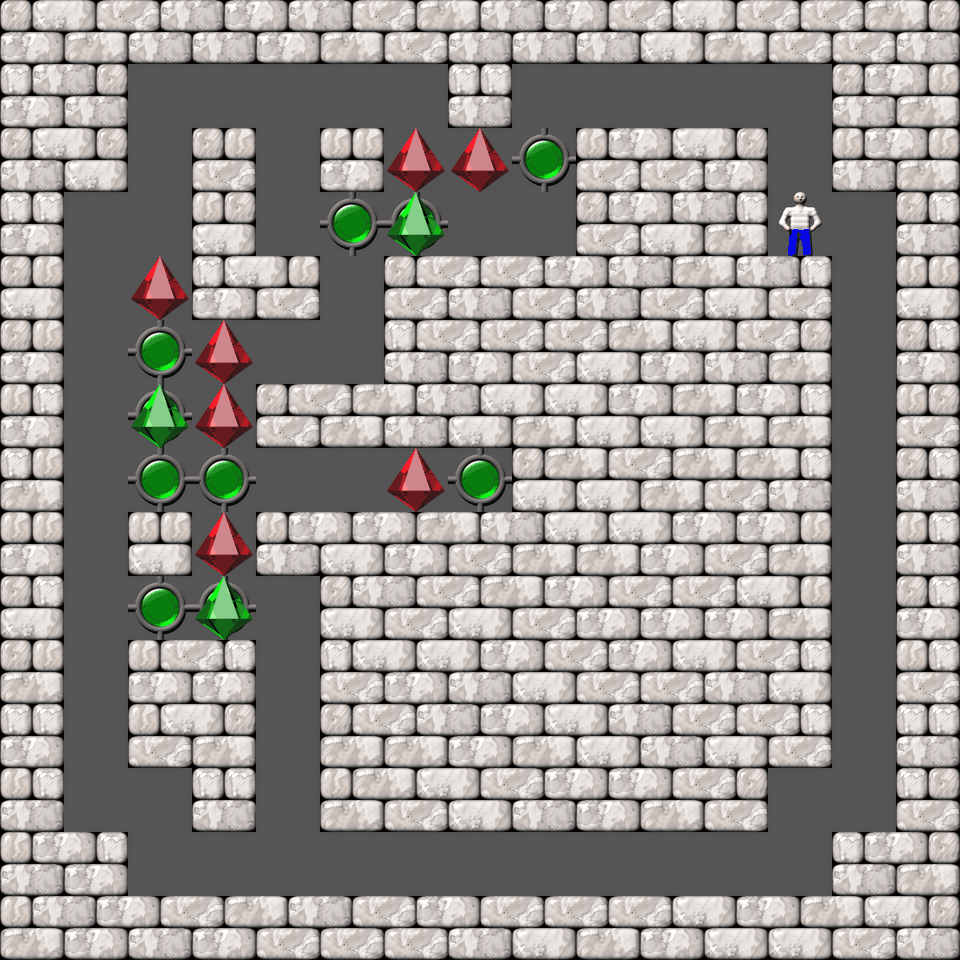 Сокобан More Bugs collections уровень 387